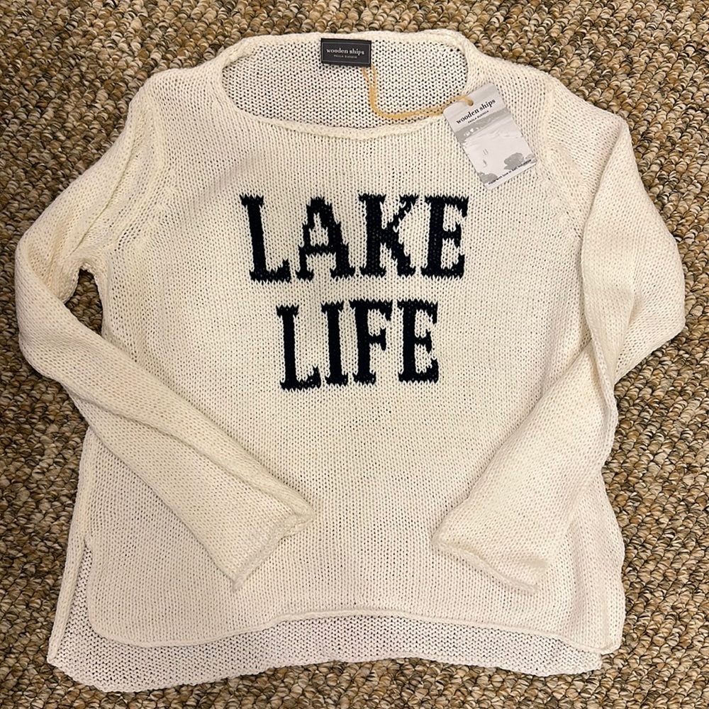 NWT Wooden Ships XS Lake Life Sweater